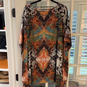 Bebe Multicolor Geometric Dress